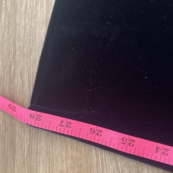 Neiman Marcus black velvet elastic high waist pull on pants side zipper sz M - Picture 5 of 5